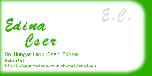 edina cser business card